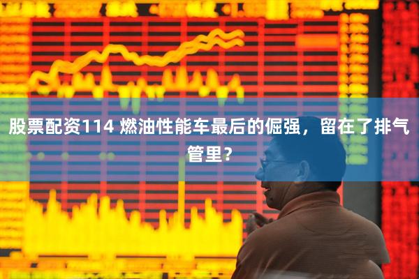 股票配资114 燃油性能车最后的倔强，留在了排气管里？